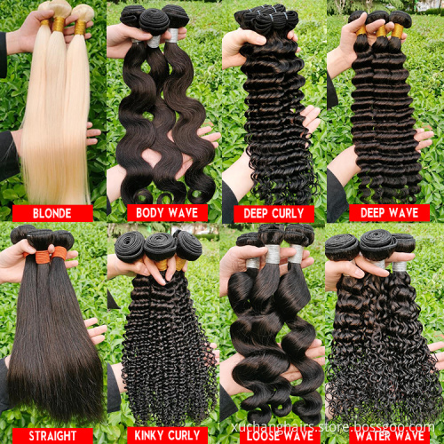 Raw Virgin Malaysian Hair Extension,100 Human Malaysian Cuticle Aligned Virgin Hair Dubai,Mink Deep Wave Malaysian Hair Bundle